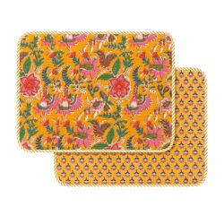 Set de table réversible Jaipur Safran