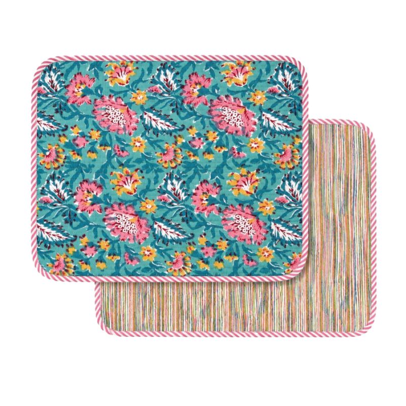 Set de table réversible Goa Turquoise