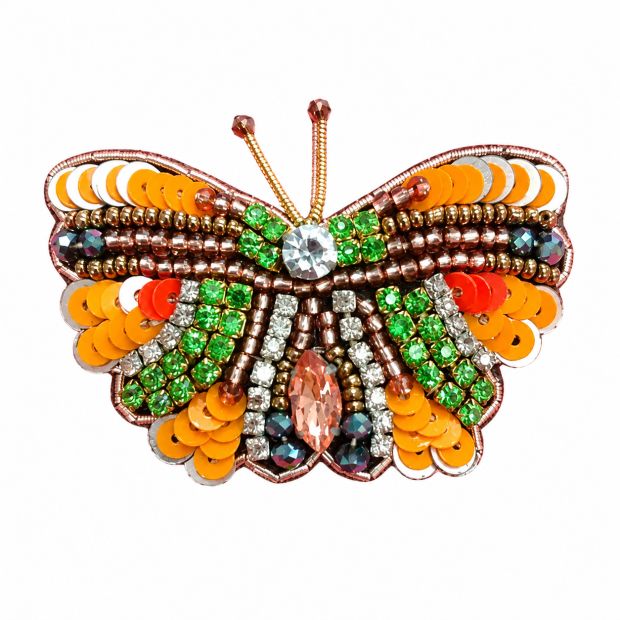 Broche Papillon sequins
