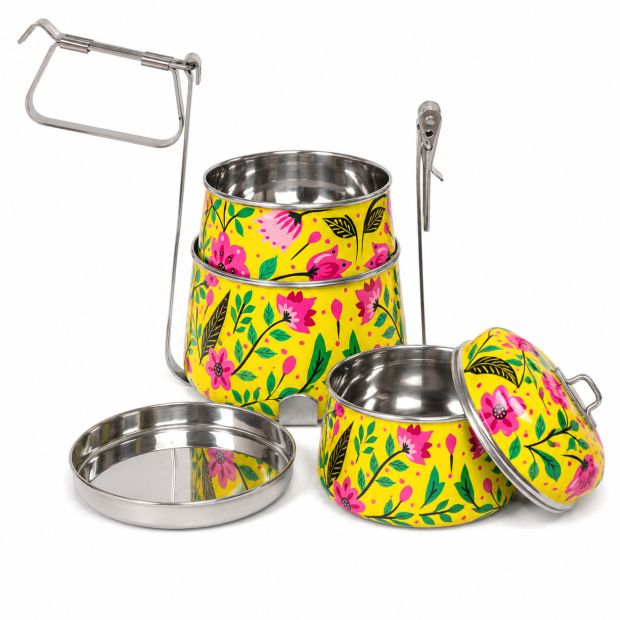 copy of  Lunch box inox peinte à la main Solaya