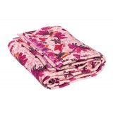 Tour de lit à barreaux bébé tissu créateur Papillons roses - Bibop et Lula