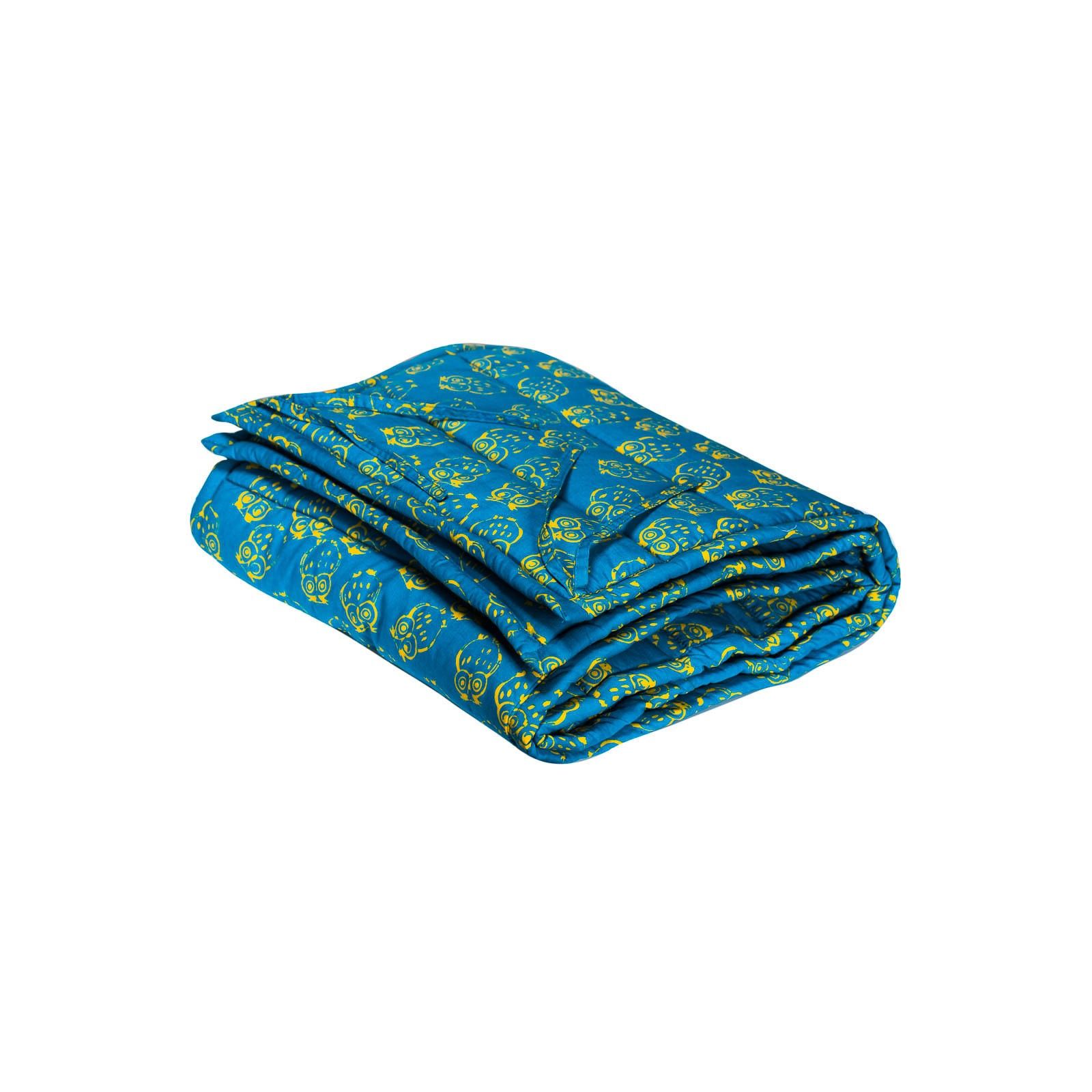 Tour de lit à barreaux bébé tissu créateur hiboux bleu - Bibop et Lula