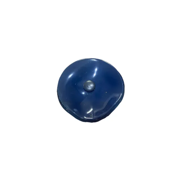 Fleur en verre bleu canard coquelicots - Petit