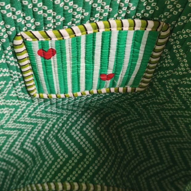 Sac cabas matelassé Coração