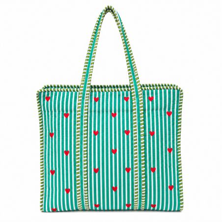 Sac cabas matelassé Coração