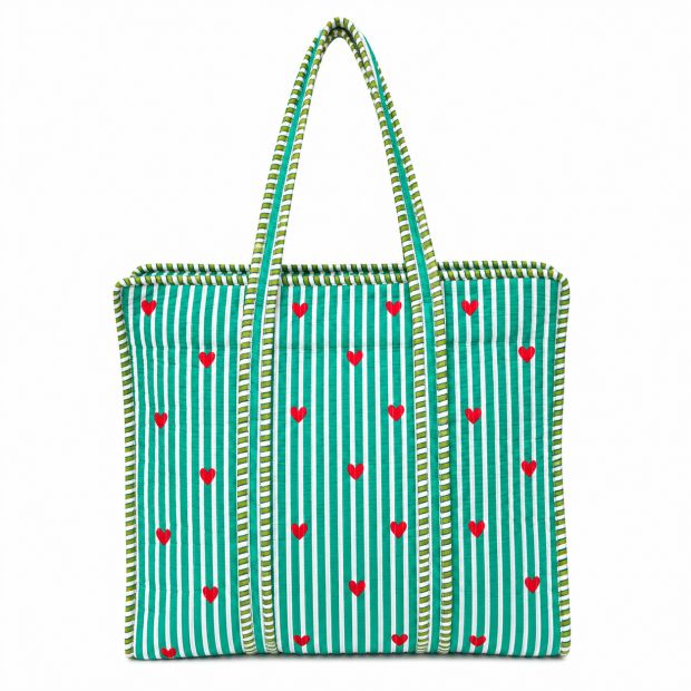 Sac cabas matelassé Coração