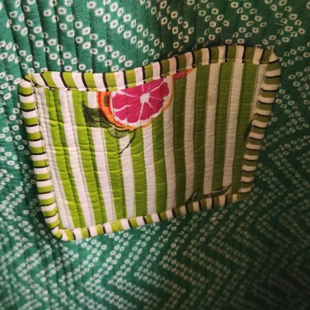 Sac cabas matelassé zippé Pomelo