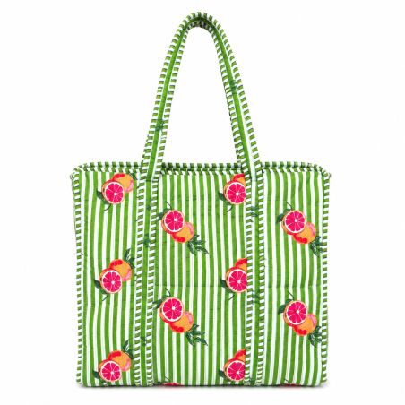 Sac cabas matelassé zippé Pomelo
