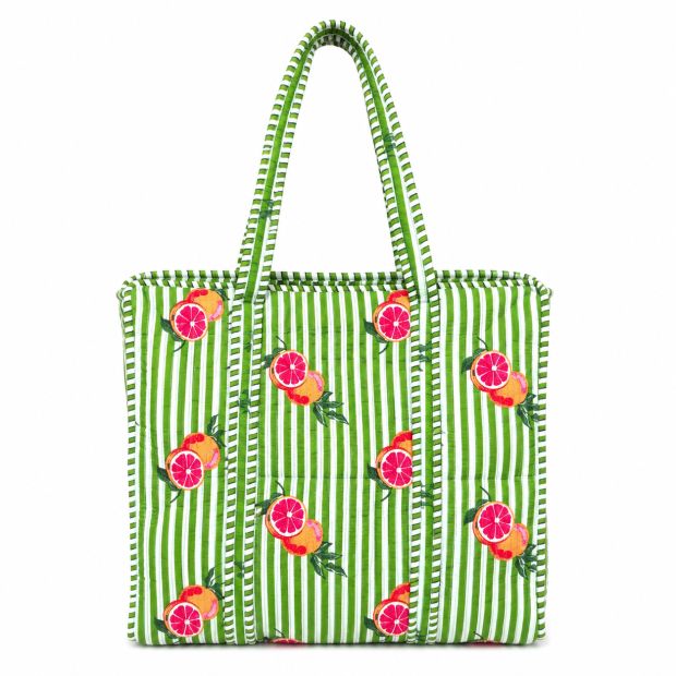 Sac cabas matelassé zippé Pomelo
