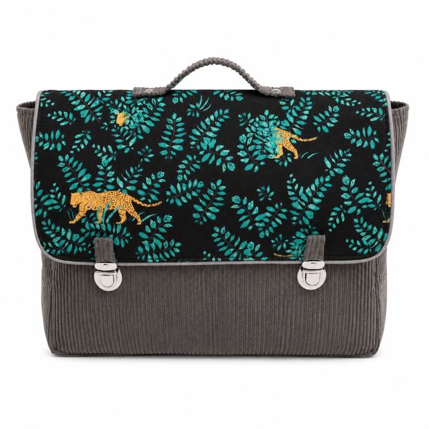 Cartable velours Panthère