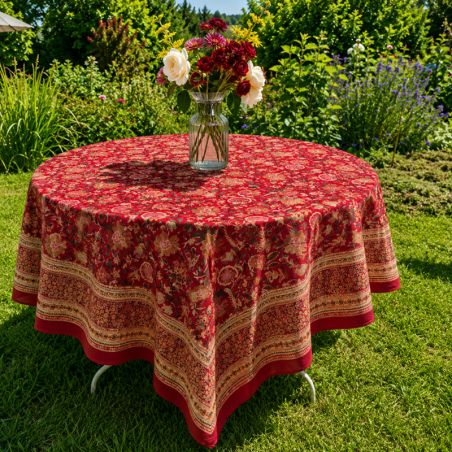 Nappe Jardin Safran rouge