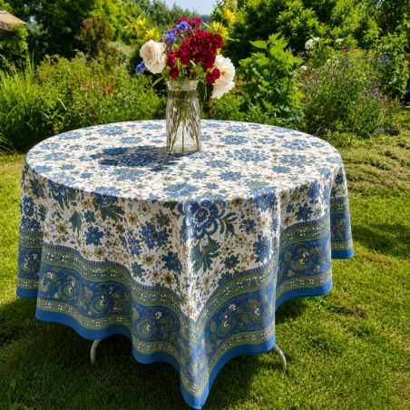 Nappe Jardin Indien blanc