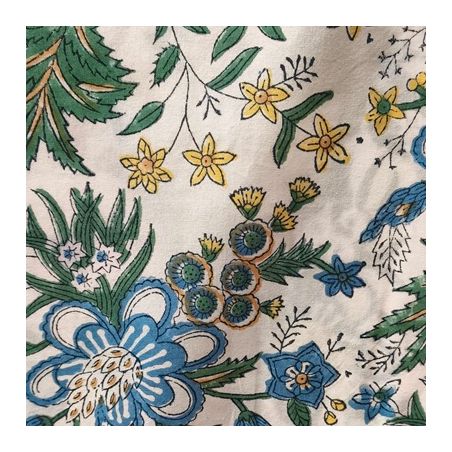 Nappe Jardin Indien blanc