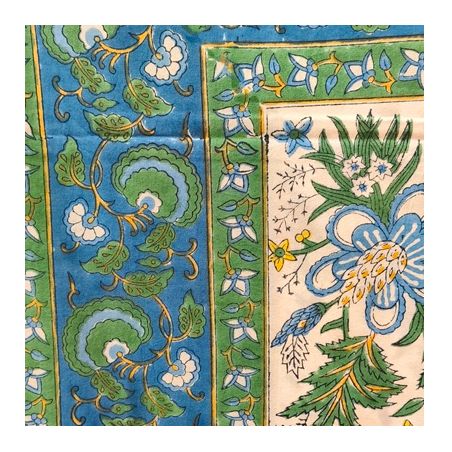 Nappe Jardin Indien blanc