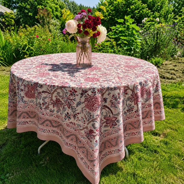 Nappe Rose du Rajasthan
