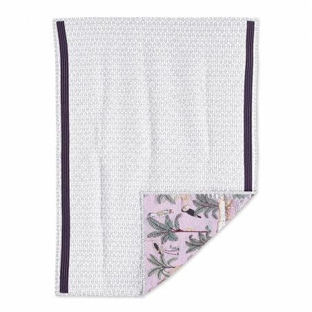 Tapis de jeu matelassé bébé Jungle rose