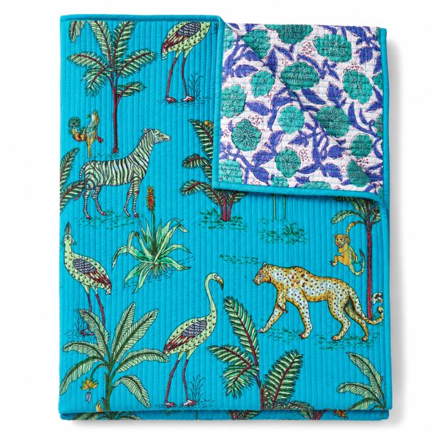 Tapis de jeu matelassé bébé Jungle orange