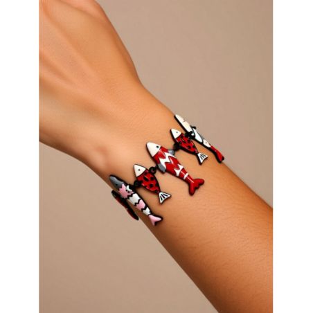 Bracelet petites Sardines rouges