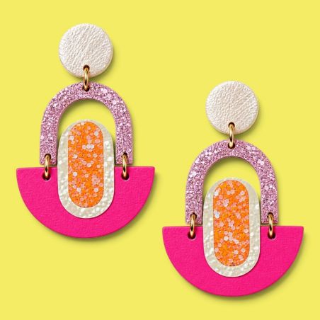 copy ofBoucles d’oreilles Hestia Vert & violet