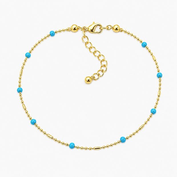 Bracelet Perles bleues