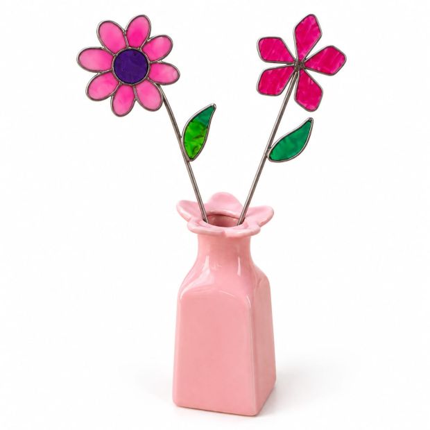 copy ofVase soliflore céramique uni rouge