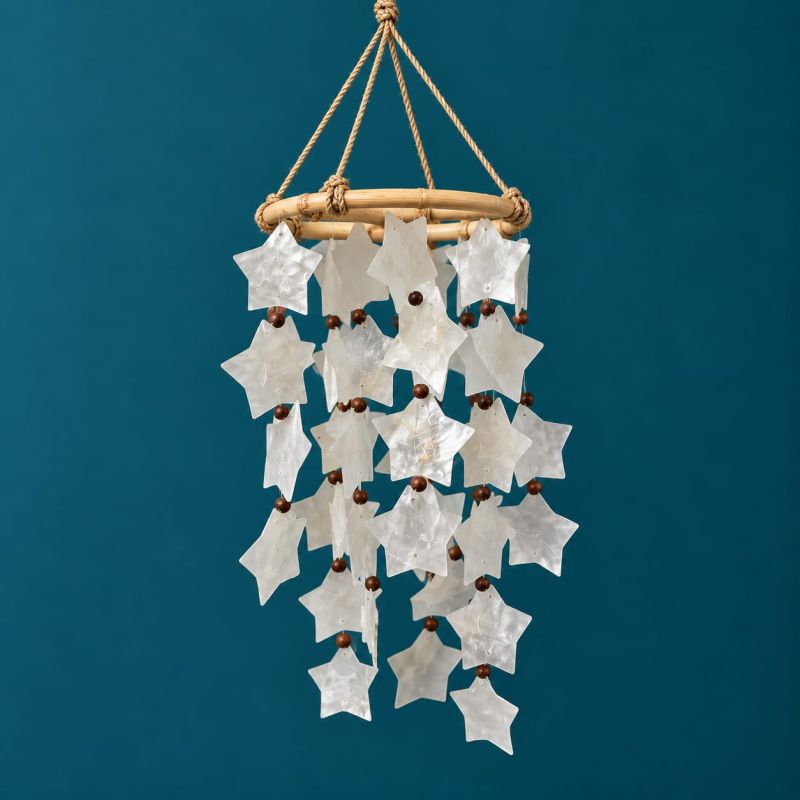 Mobile en nacre Etoiles blanches