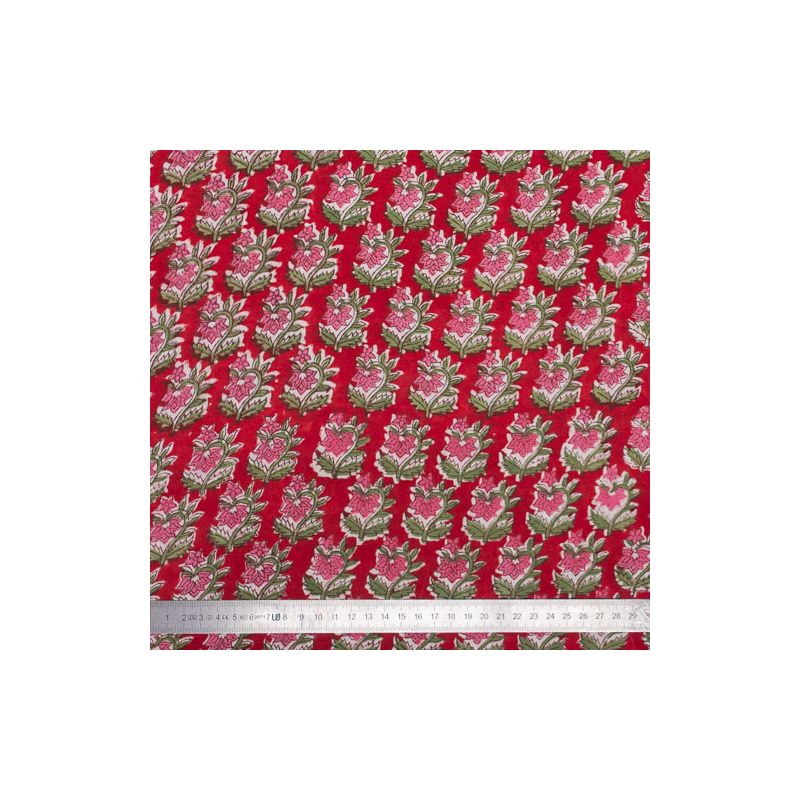 Tissu block print indien Jalahalli
