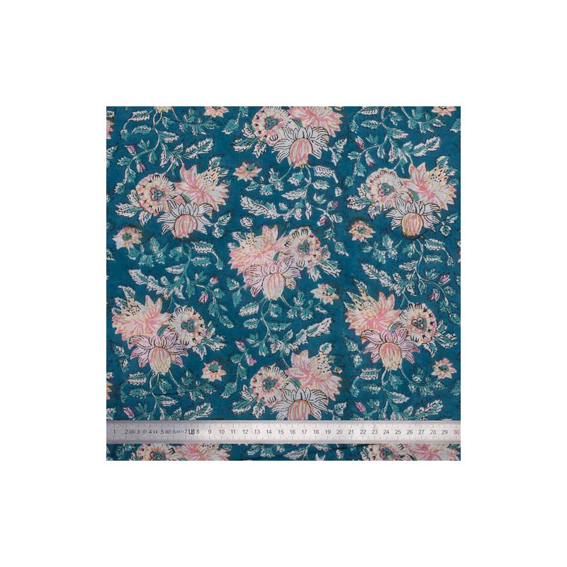 Tissu Block Print Indien Kandur