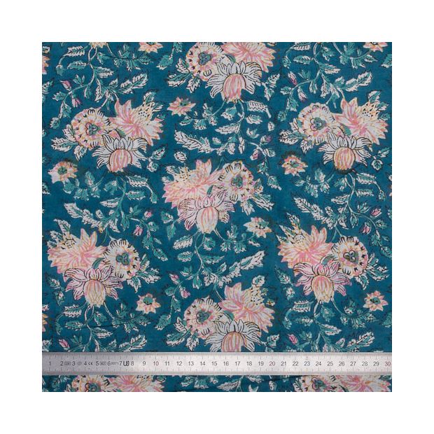 Tissu Block Print Indien Kandur