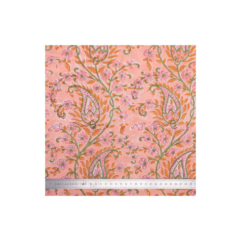 Tissu Block Print Indien Patli