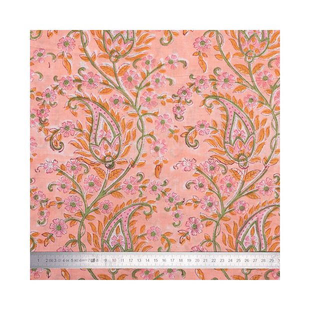 Tissu Block Print Indien Patli