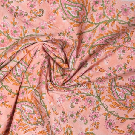 Tissu Block Print Indien Patli