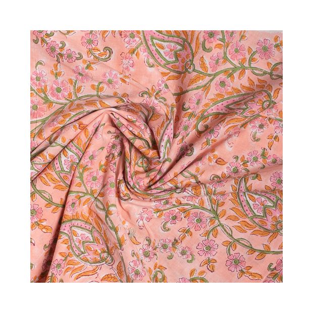 Tissu Block Print Indien Patli