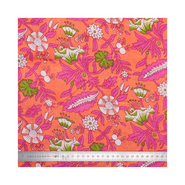 Tissu Block Print Indien Lotiya