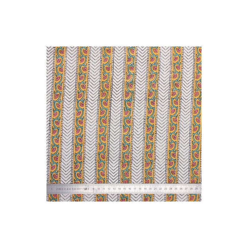 Tissu Block Print Indien Mathar