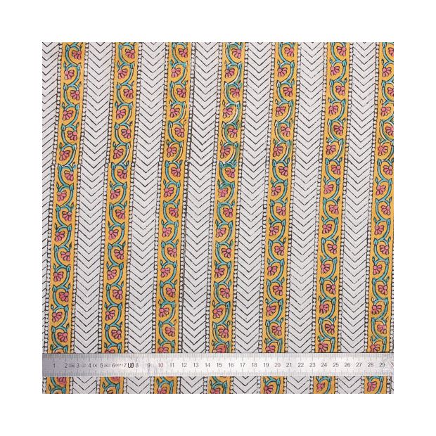 Tissu Block Print Indien Mathar