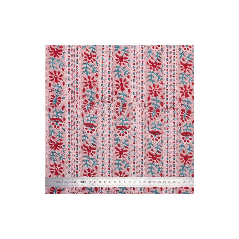 Tissu Block Print Indien Jam