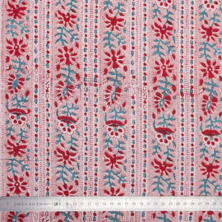 Tissu Block Print Indien Jam