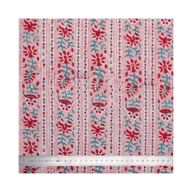 Tissu Block Print Indien Jam