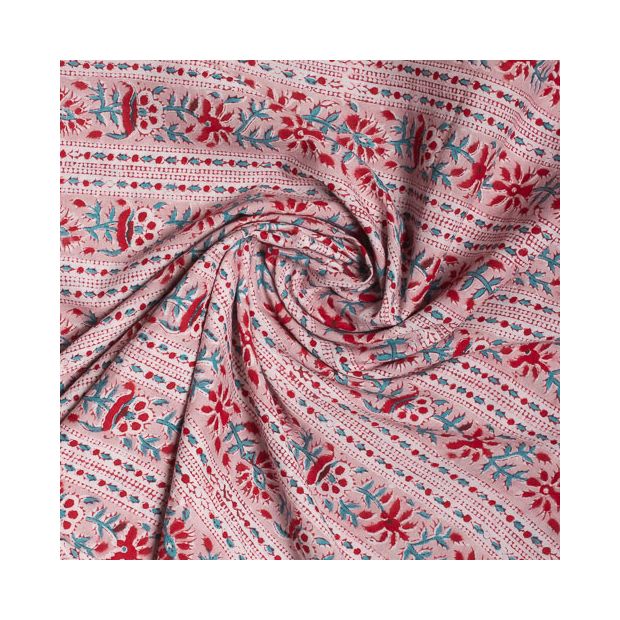 Tissu Block Print Indien Jam