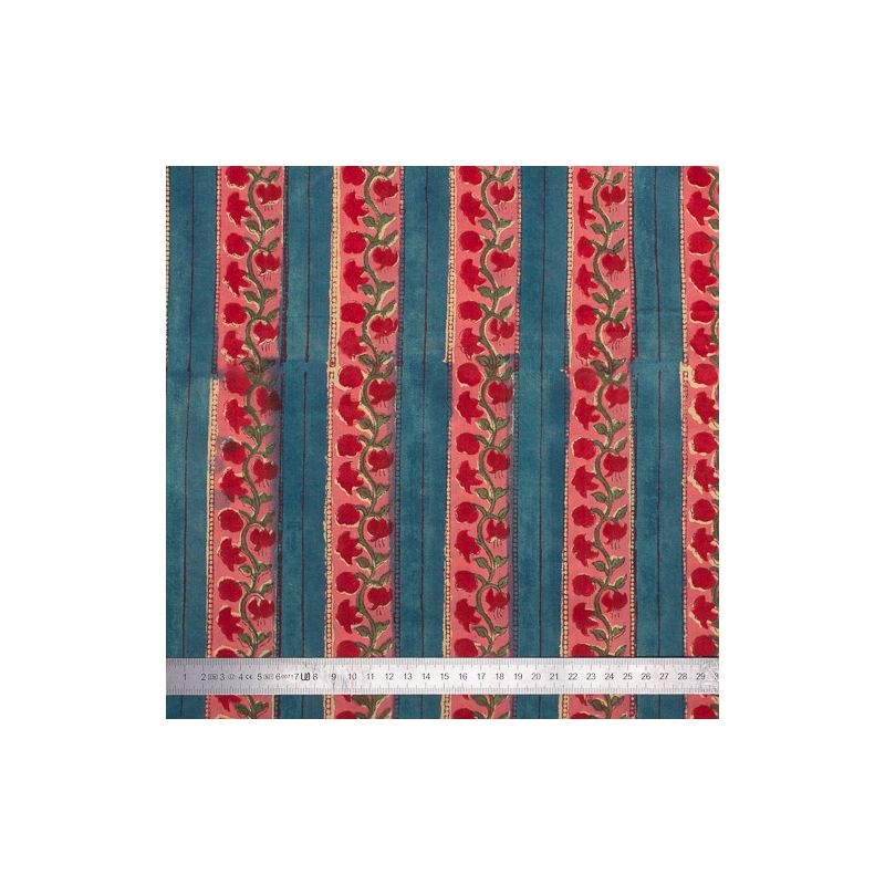 Tissu block print indien Bérasia