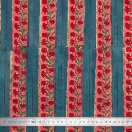 Tissu block print indien Bérasia