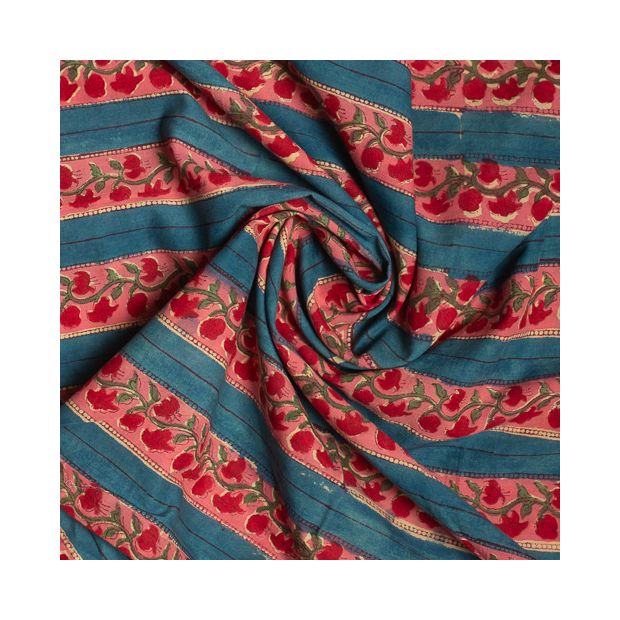 Tissu block print indien Bérasia