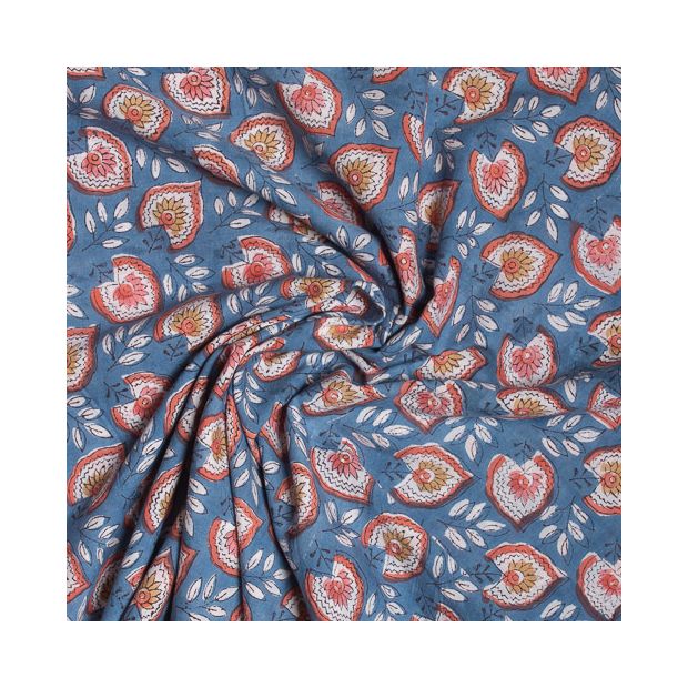 Tissu block print indienBirbara
