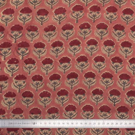 Tissu block print indien Mandi