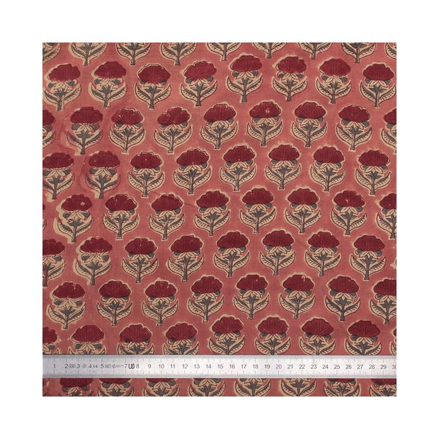 Tissu block print indien Mandi