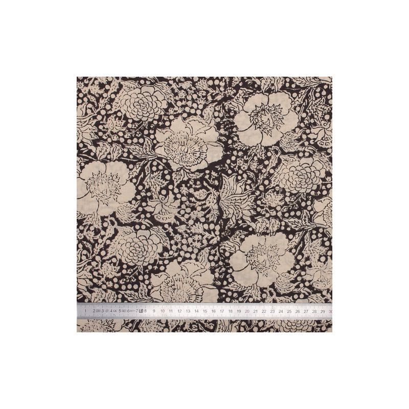 Tissu block print indien Haliya