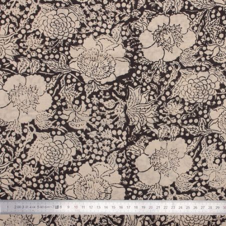 Tissu block print indien Haliya