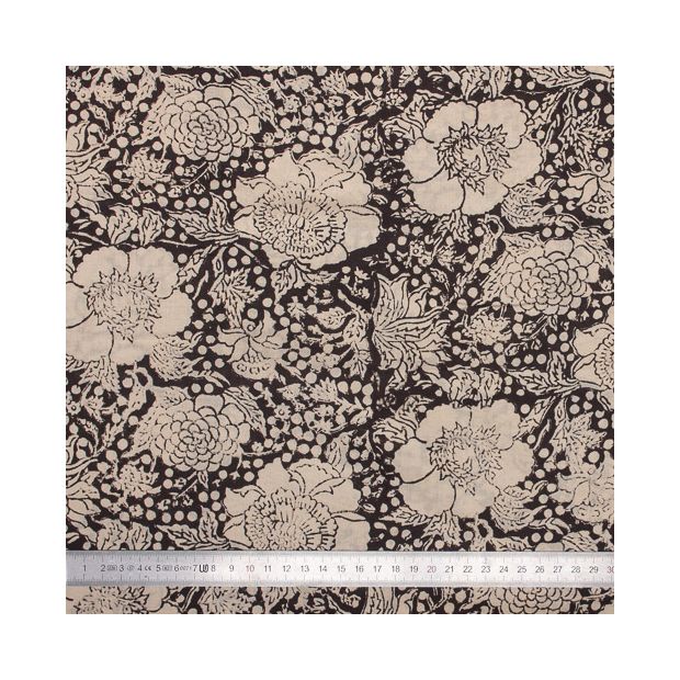 Tissu block print indien Haliya