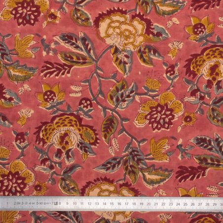 Tissu block print indien Chipi